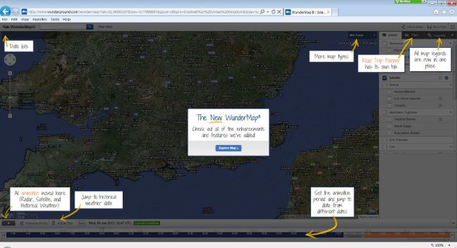 Weather Underground's neat user enablement