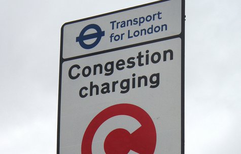 Congestion Charge sign in London